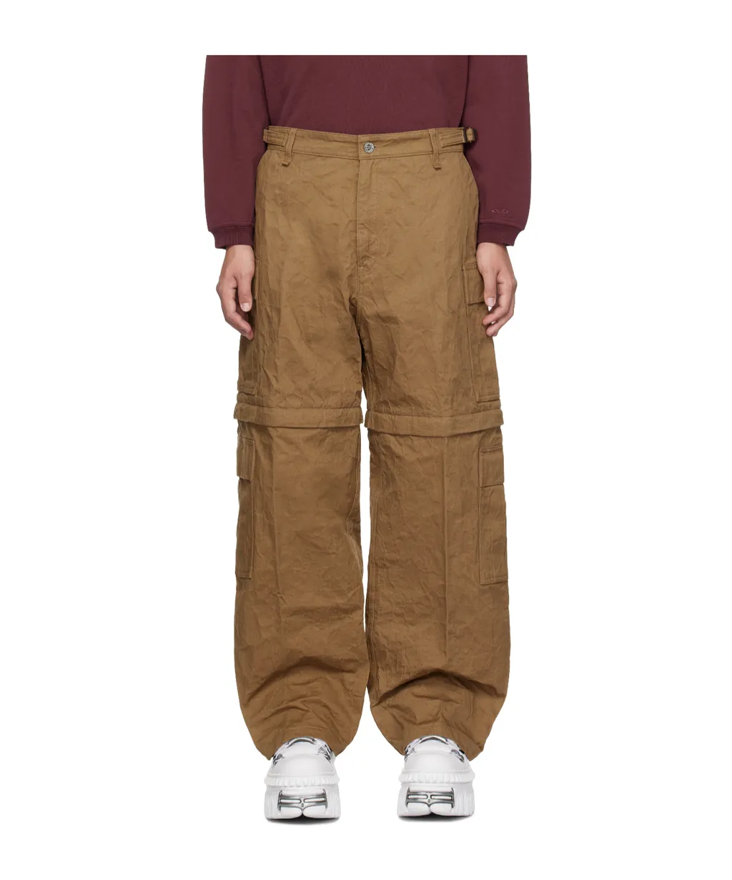 Metalized Wrinkled Overalls