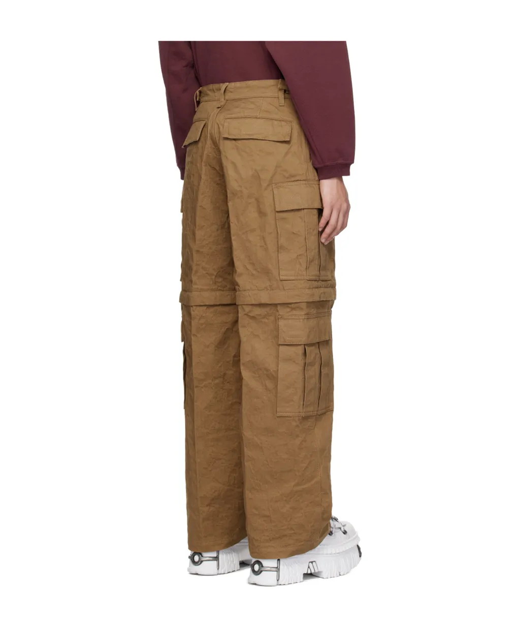 Metalized Wrinkled Overalls