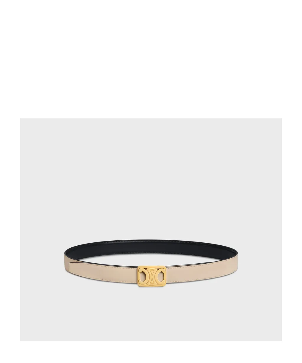 Medium 25Mm Reversible Framed Triomphe Belt In Taurillon