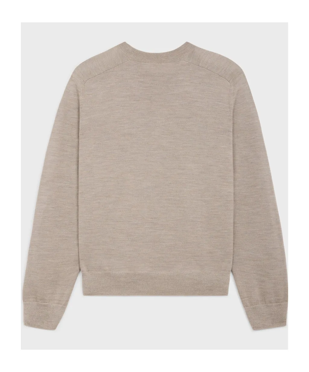Crew Neck Sweater In Wool