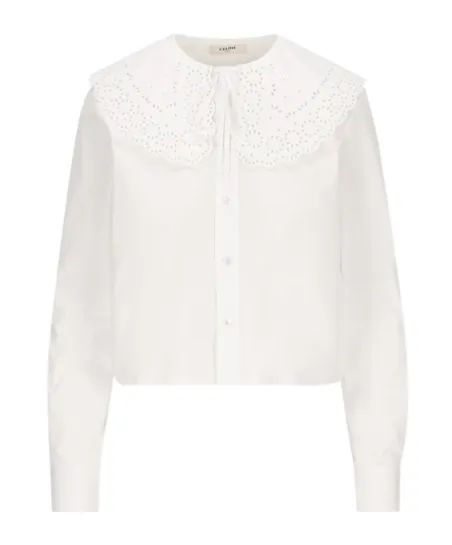 Cropped Romy Shirt In Cotton Poplin