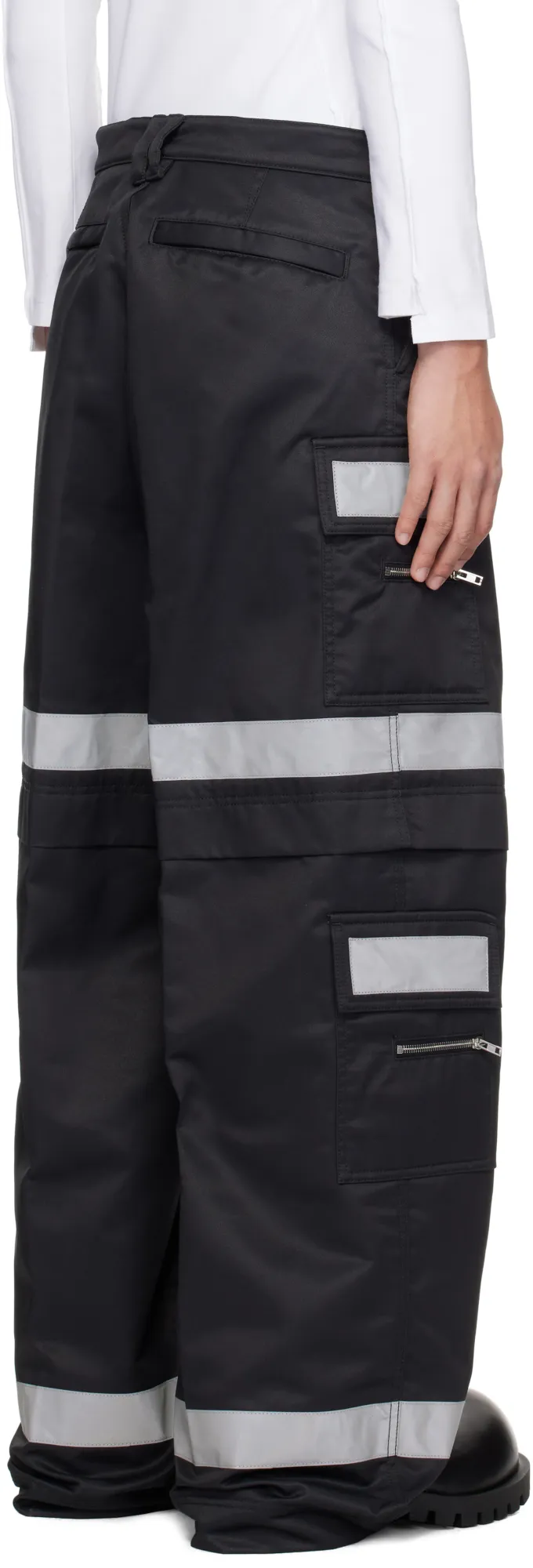 Vetements Workwear Reflective Detail Trousers