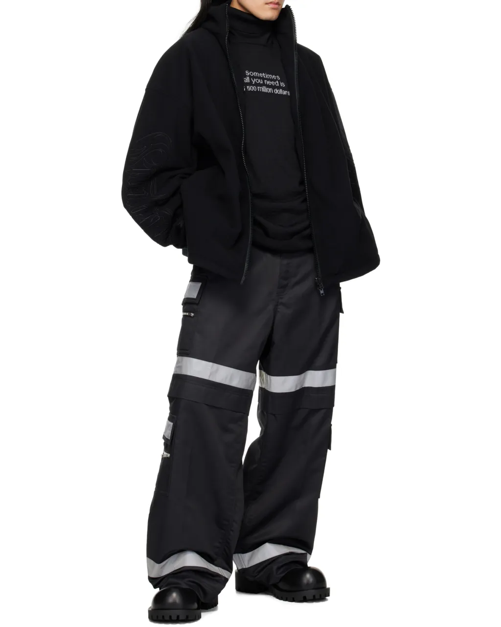 Vetements Workwear Reflective Detail Trousers