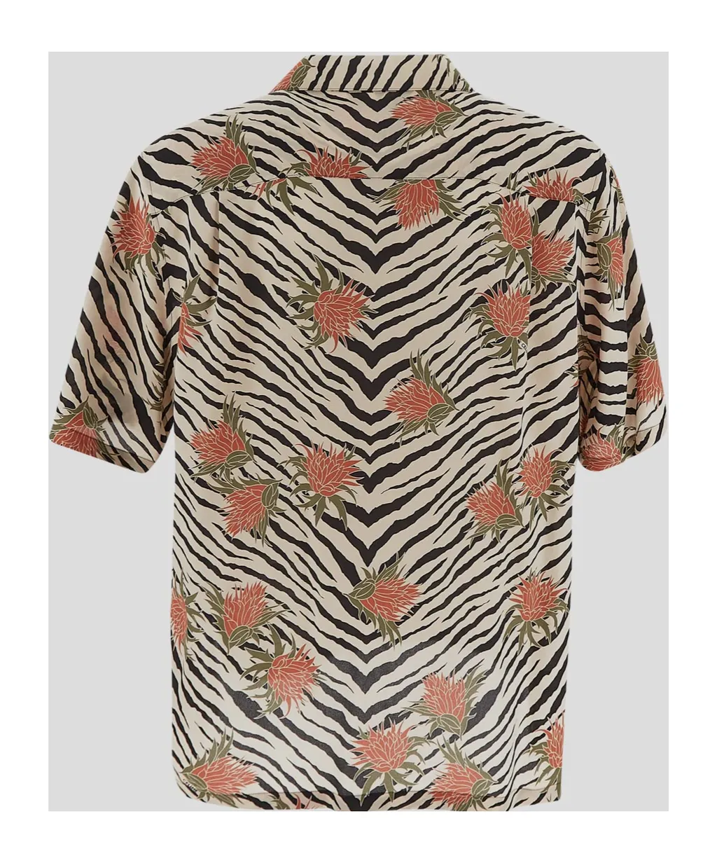 Hawaiian Shirt In Printed CrÊPe De Chine
