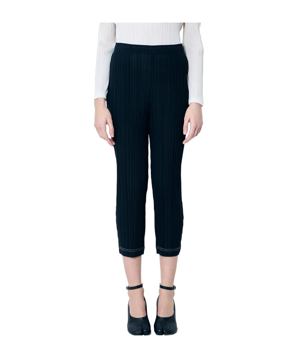 Pleated Cropped Trousers