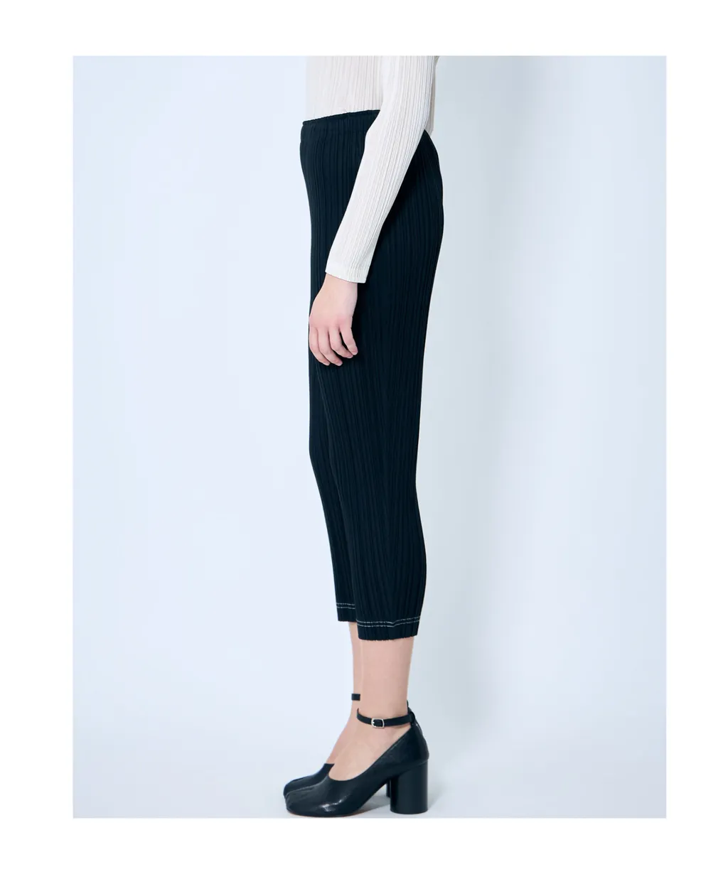 Pleated Cropped Trousers