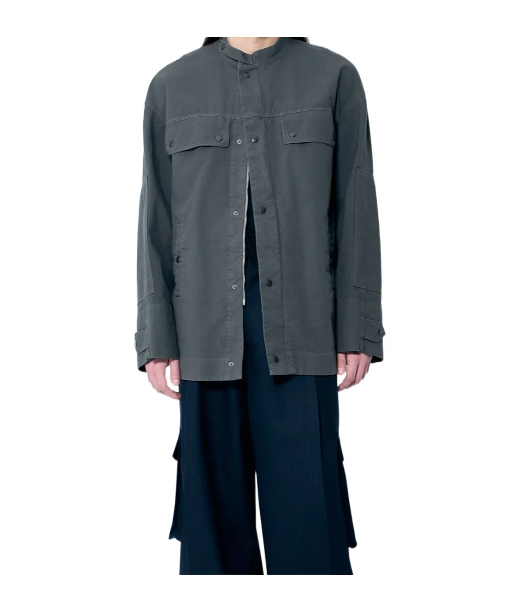 Dries Van Noten Viskin Straight Hem Jacket