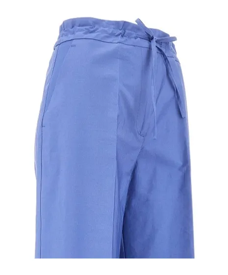 Floral-Embroidery Trousers