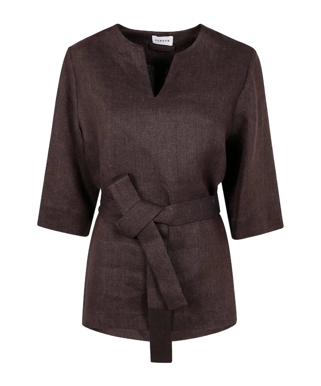 Belted Blouse