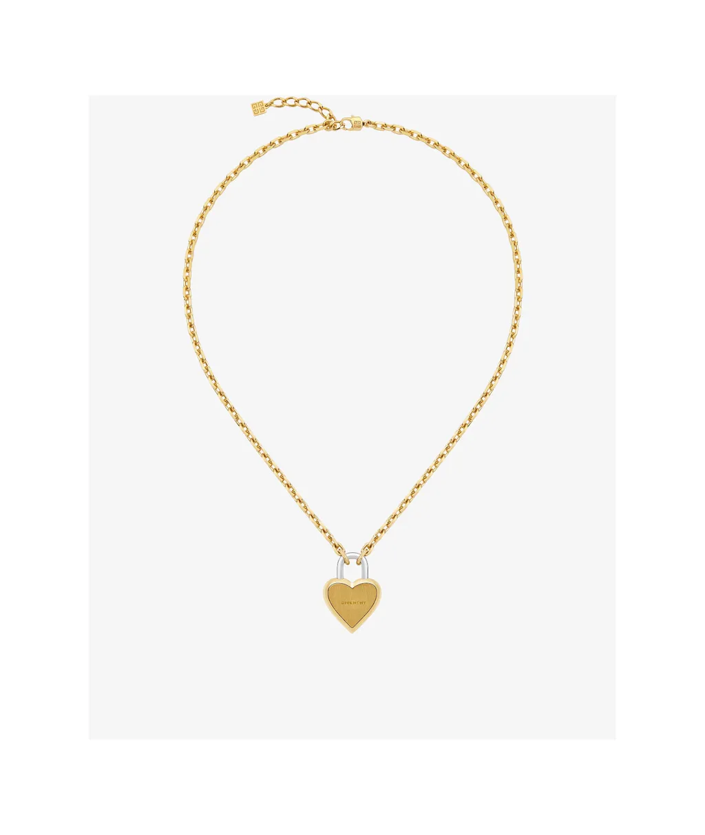 Givenchy Heart Lock Pendant Necklace