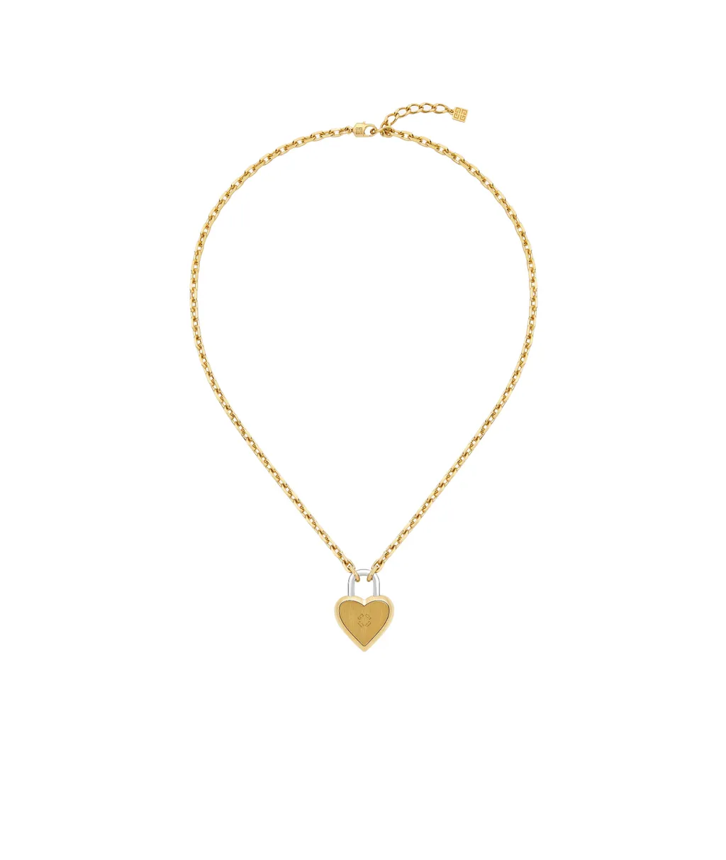 Givenchy Heart Lock Pendant Necklace