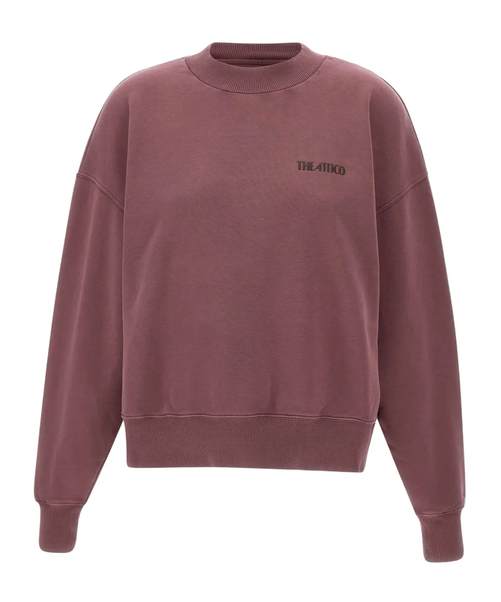 The Attico Logo Detailed Crewneck Sweatshirt