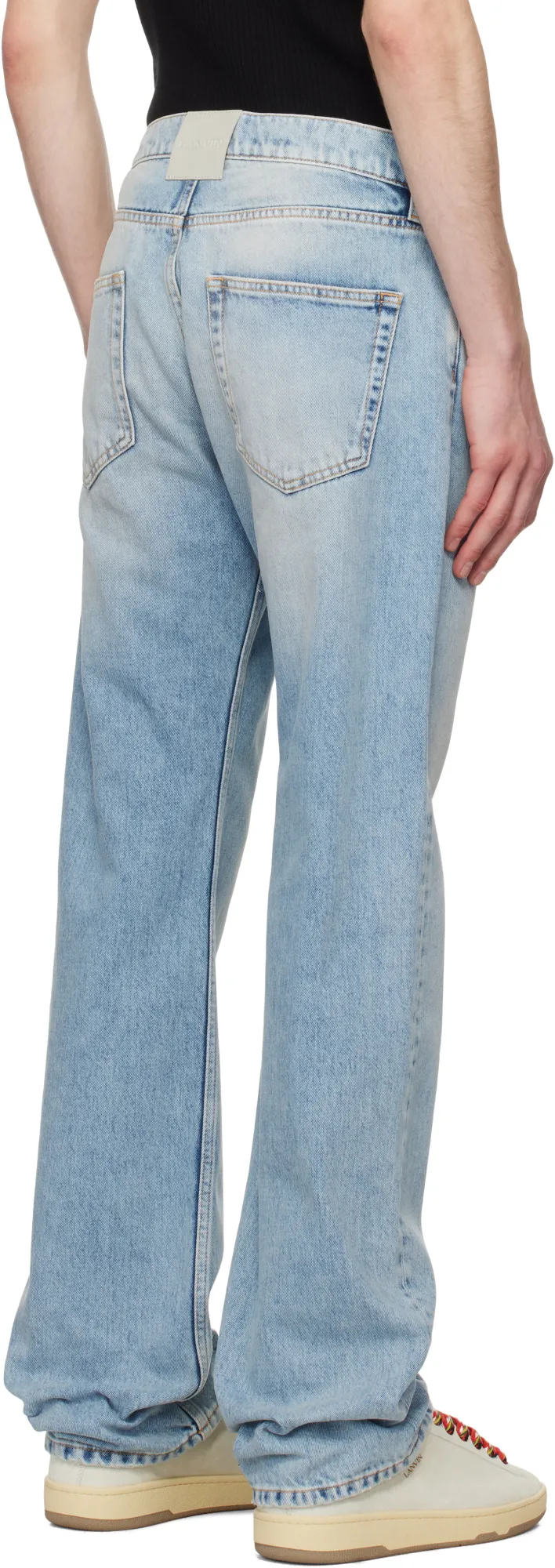 Lanvin Logo Patch Jeans