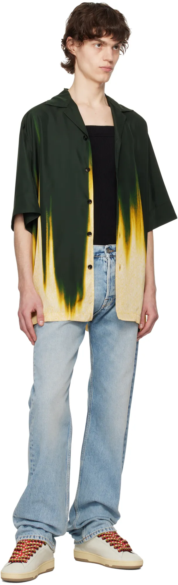 Lanvin Logo Patch Jeans