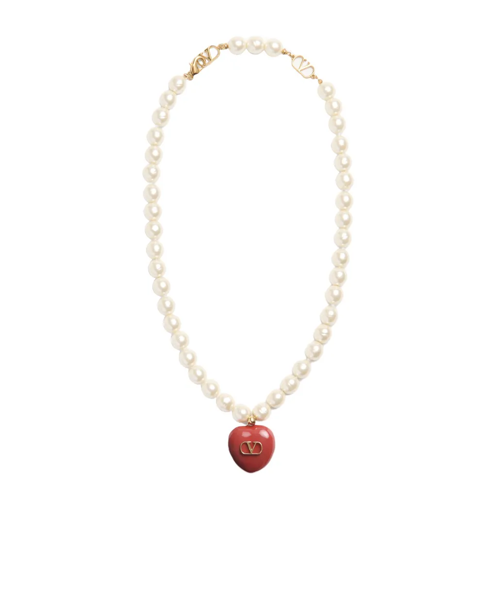 Valentino Coeur Royal Vlogo Signature Necklace