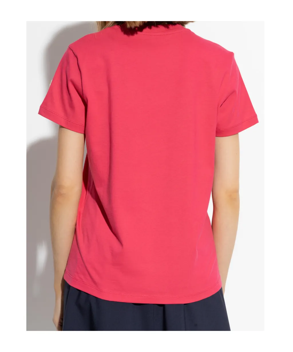 Moncler Logo Embroidered Crewneck T-Shirt