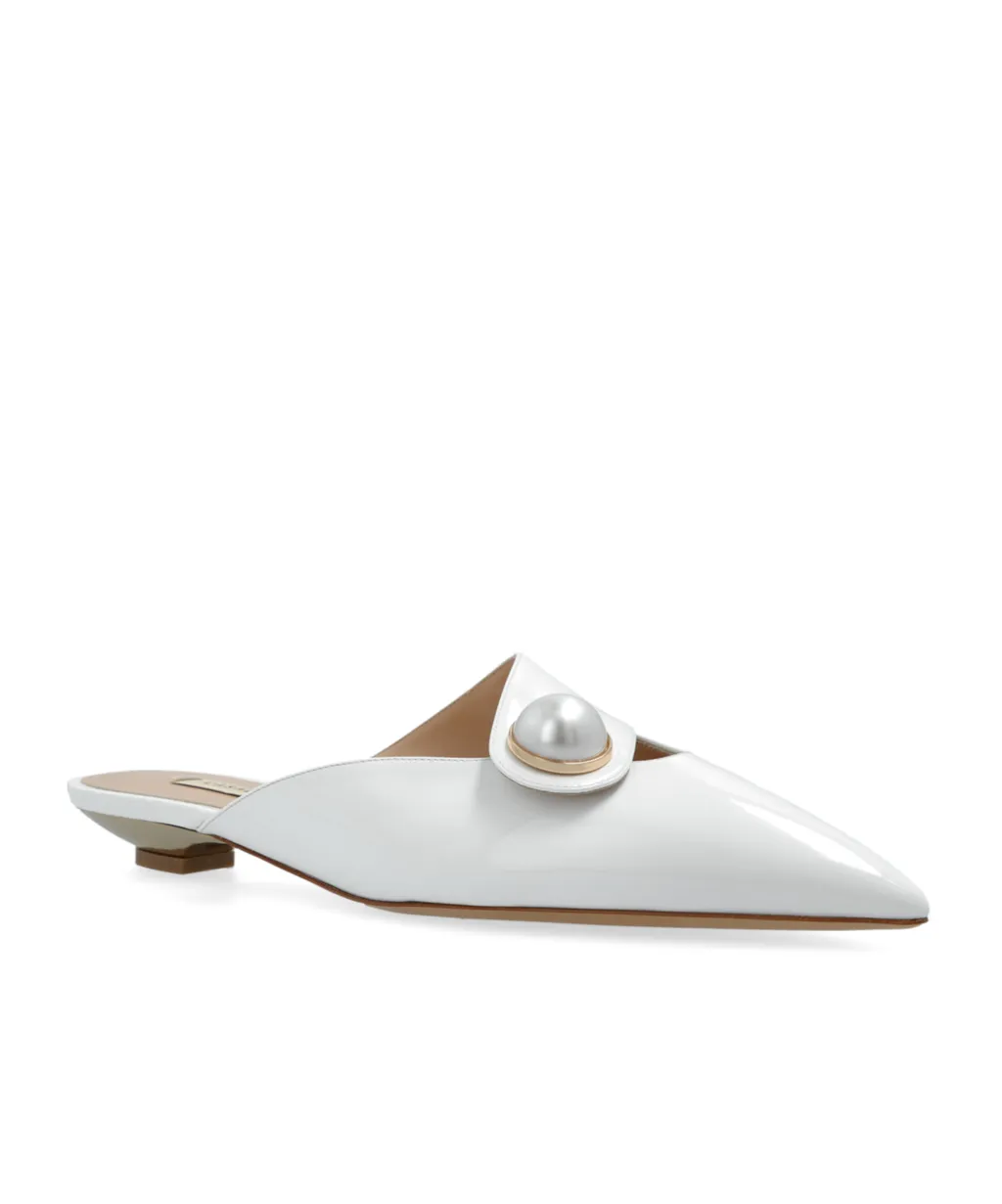 Casadei Blade Pointed Toe Mules