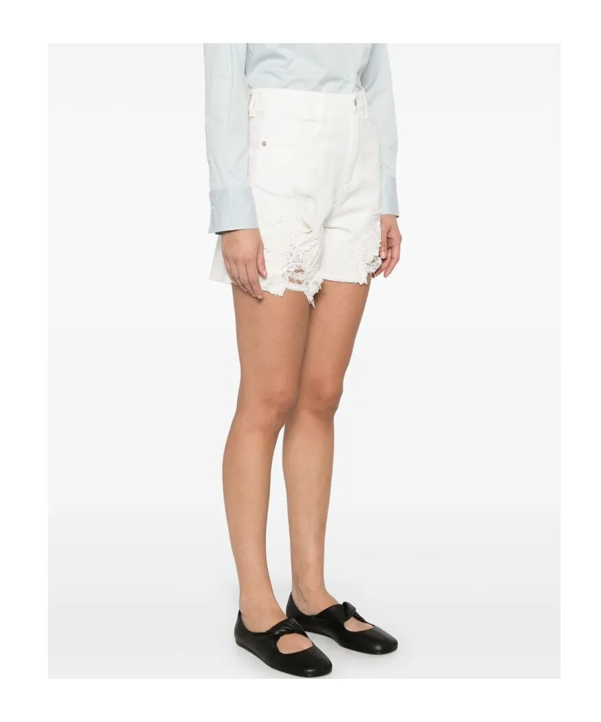 Floral Lace Appliqué Shorts