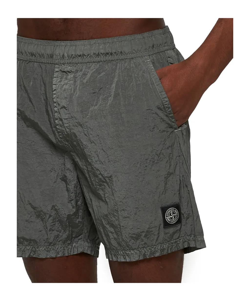 Stone Island Compass-Patch Swim Shorts