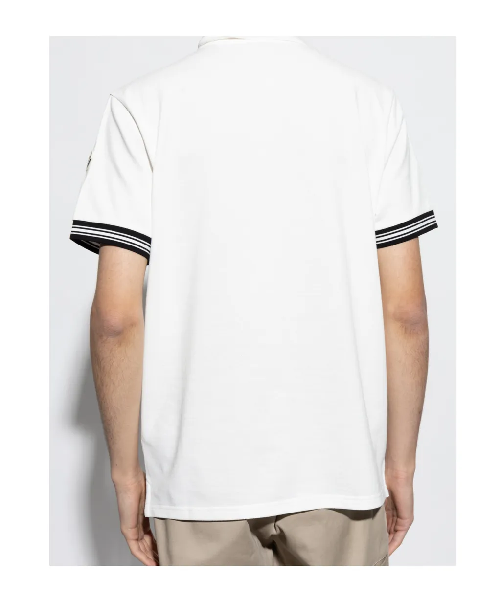 Moncler Logo Embroidered Short-Sleeved Polo Shirt