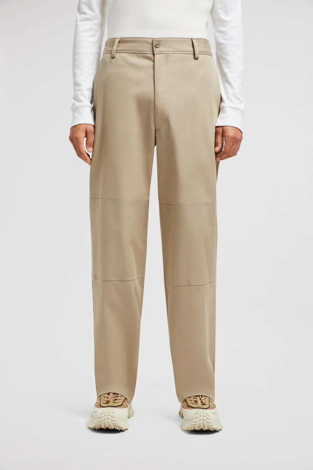 Moncler Logo Patch Straight-Leg Pants