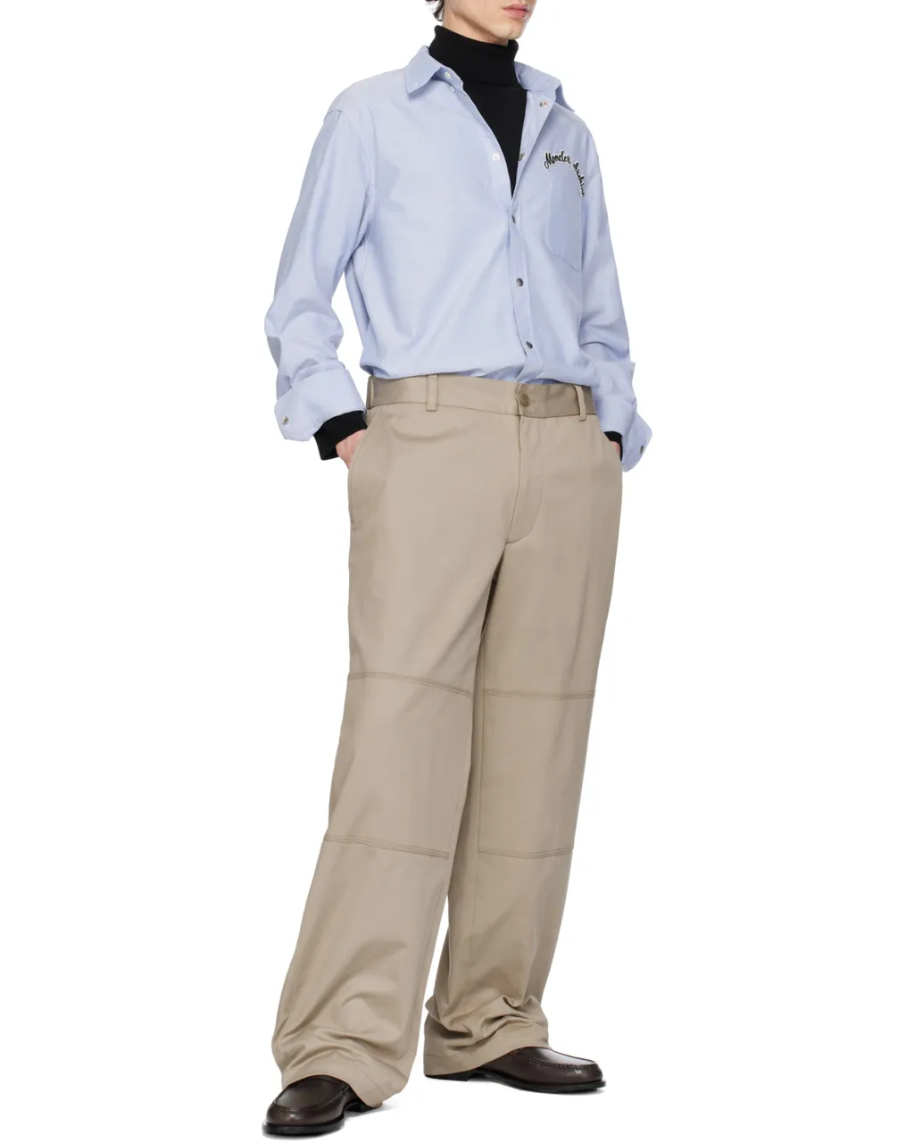 Moncler Logo Patch Straight-Leg Pants