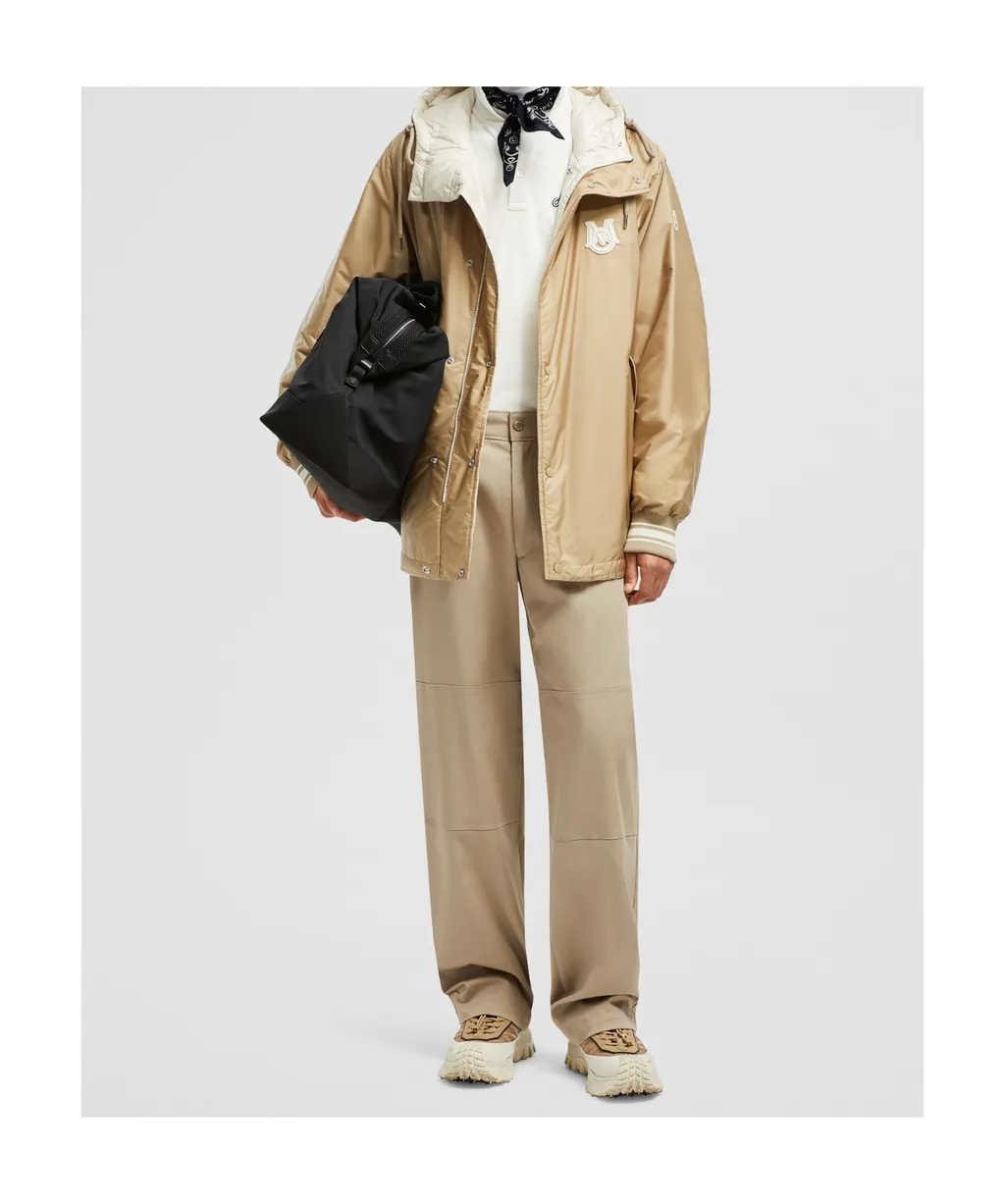 Moncler Logo Patch Straight-Leg Pants