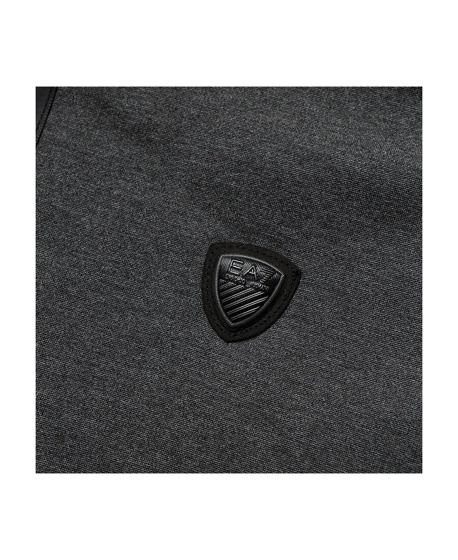 Dark Gray Zipper Hooded Casual Jacket