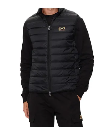 Ea7 Emporio Armani Logo Printed Quilted Padded Gilet