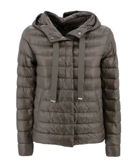 Herno Quilted Hooded Drawstring Puffer Jacket