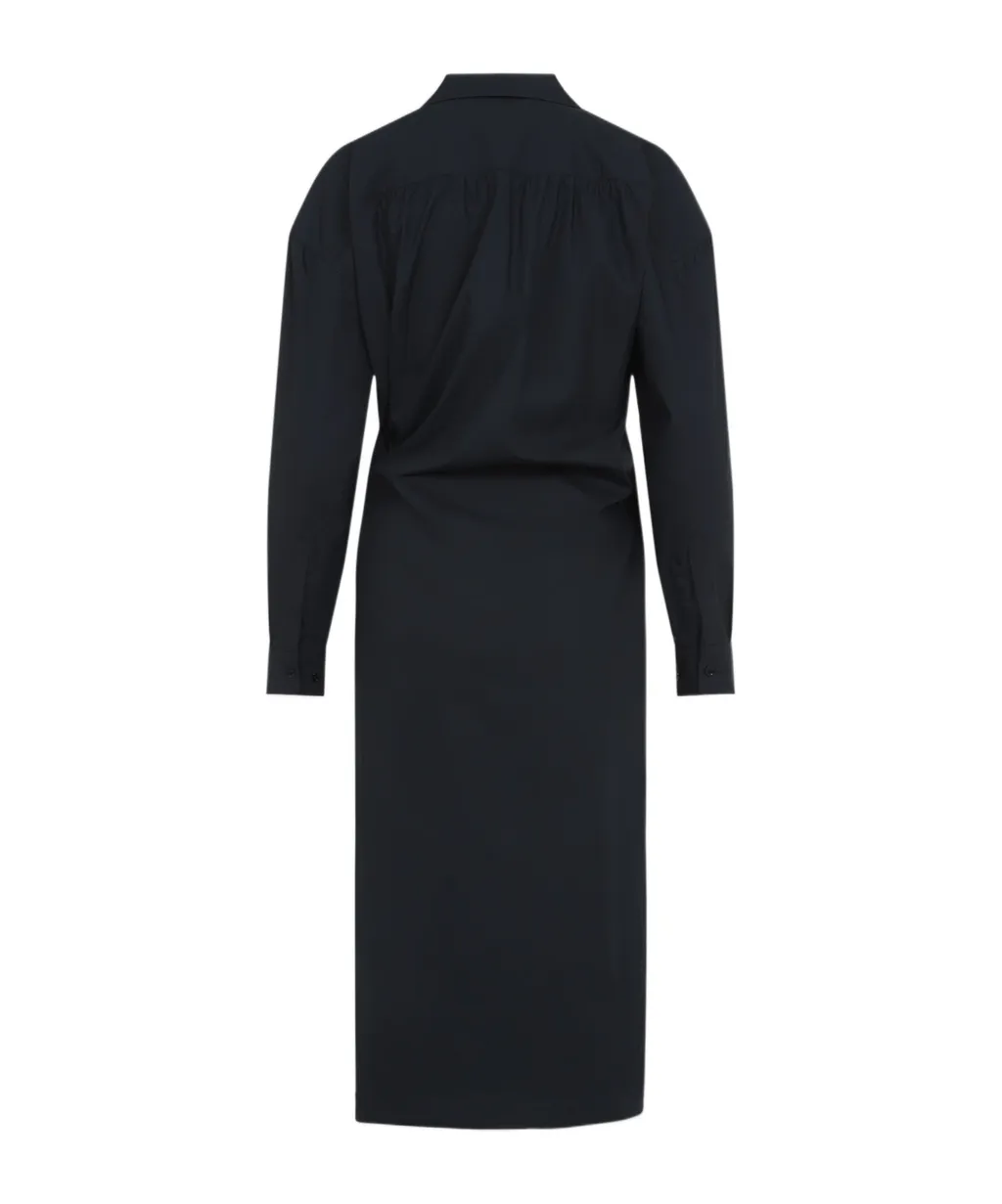 Lemaire Long Sleeved Twisted Midi Dress
