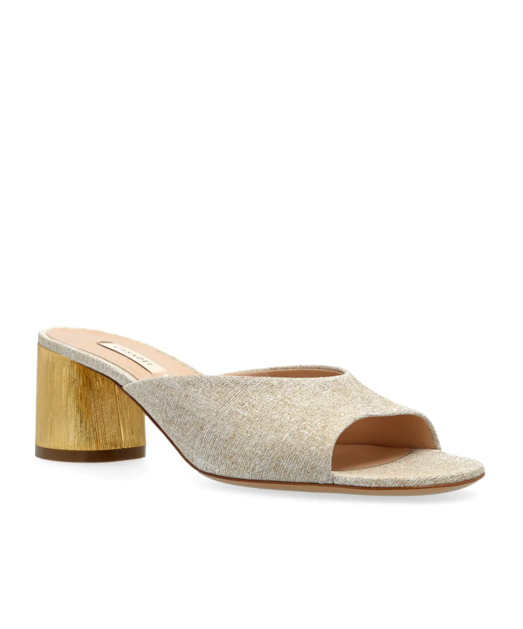 Casadei Cleo Opera Bellagio Block Heel Sandals
