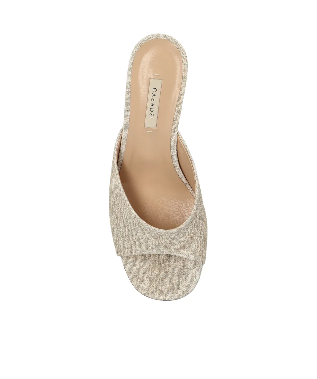 Casadei Cleo Opera Bellagio Block Heel Sandals