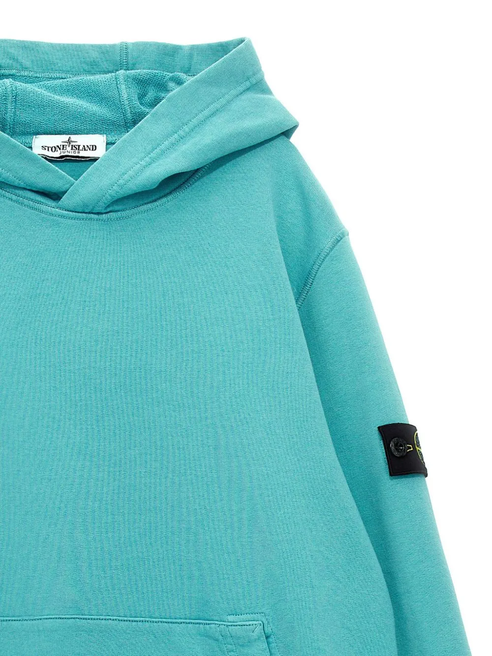Stone Island Junior Long Sleeved Compass-Badge Hoodie