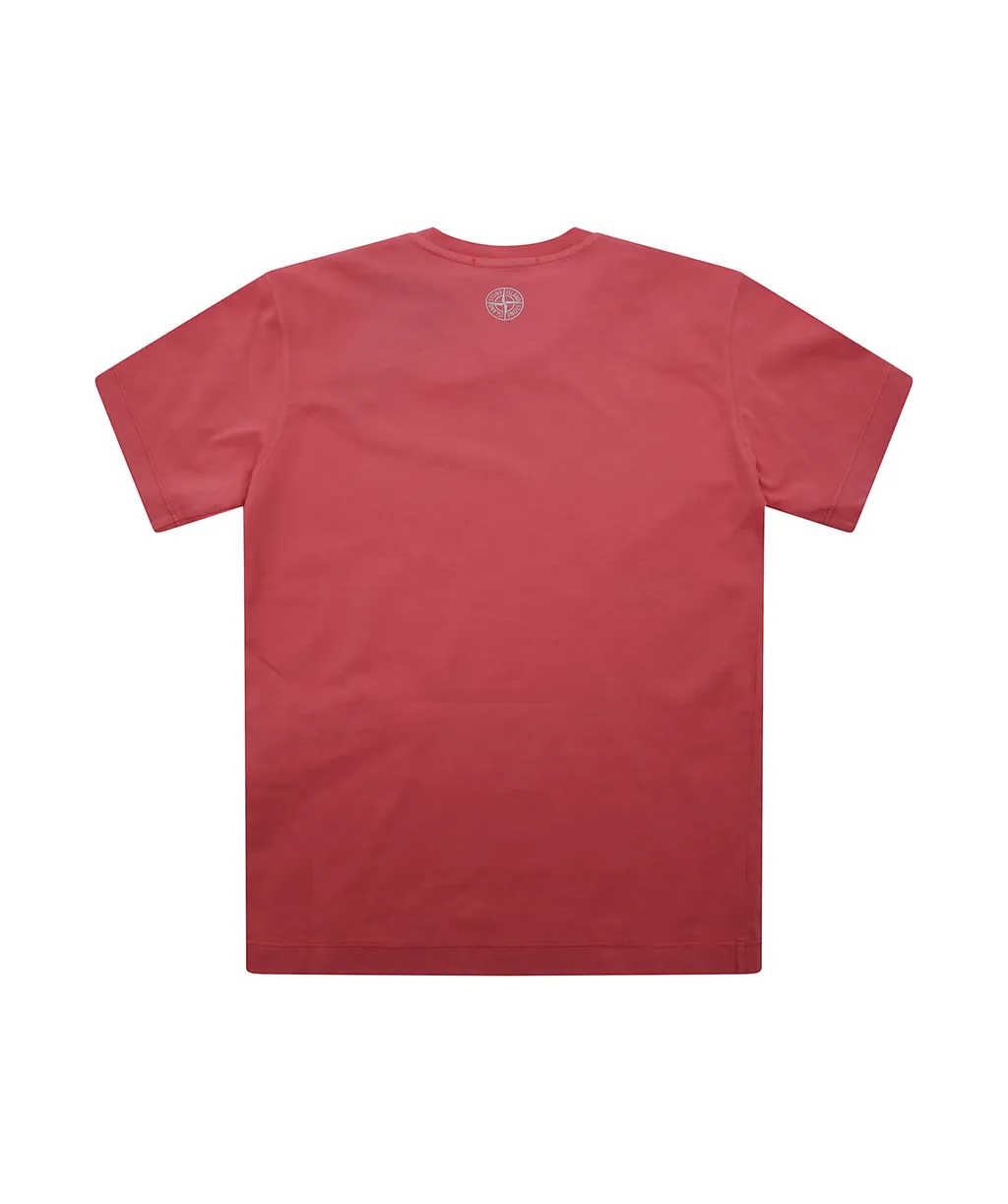 Stone Island Junior Logo Printed Crewneck T-Shirt