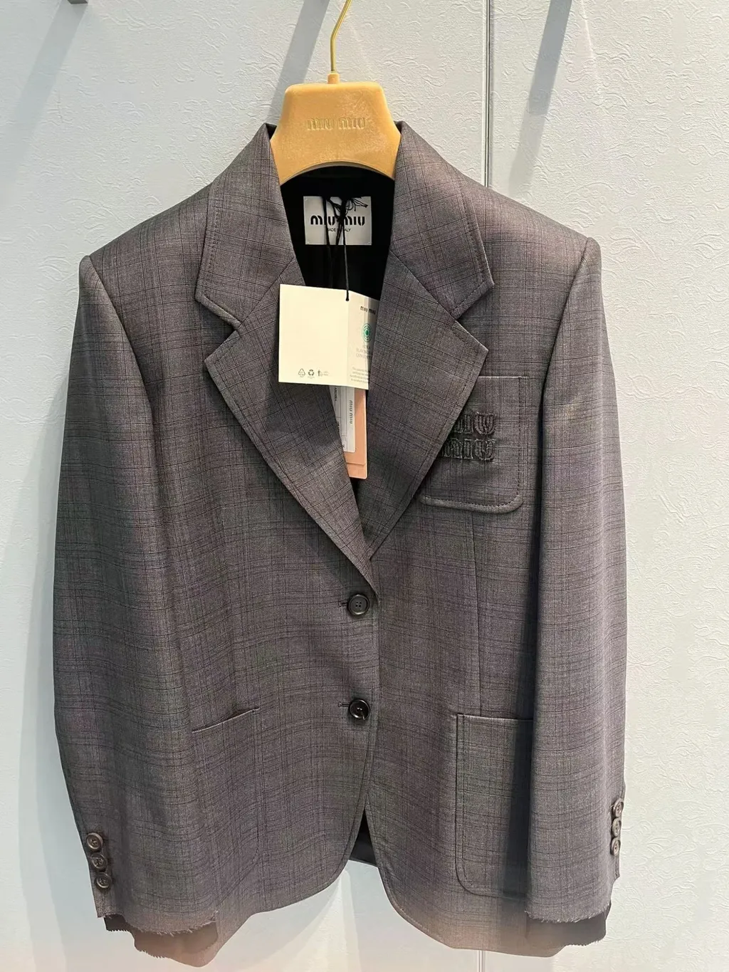 Prince Of Wales Checked Wool Jacket