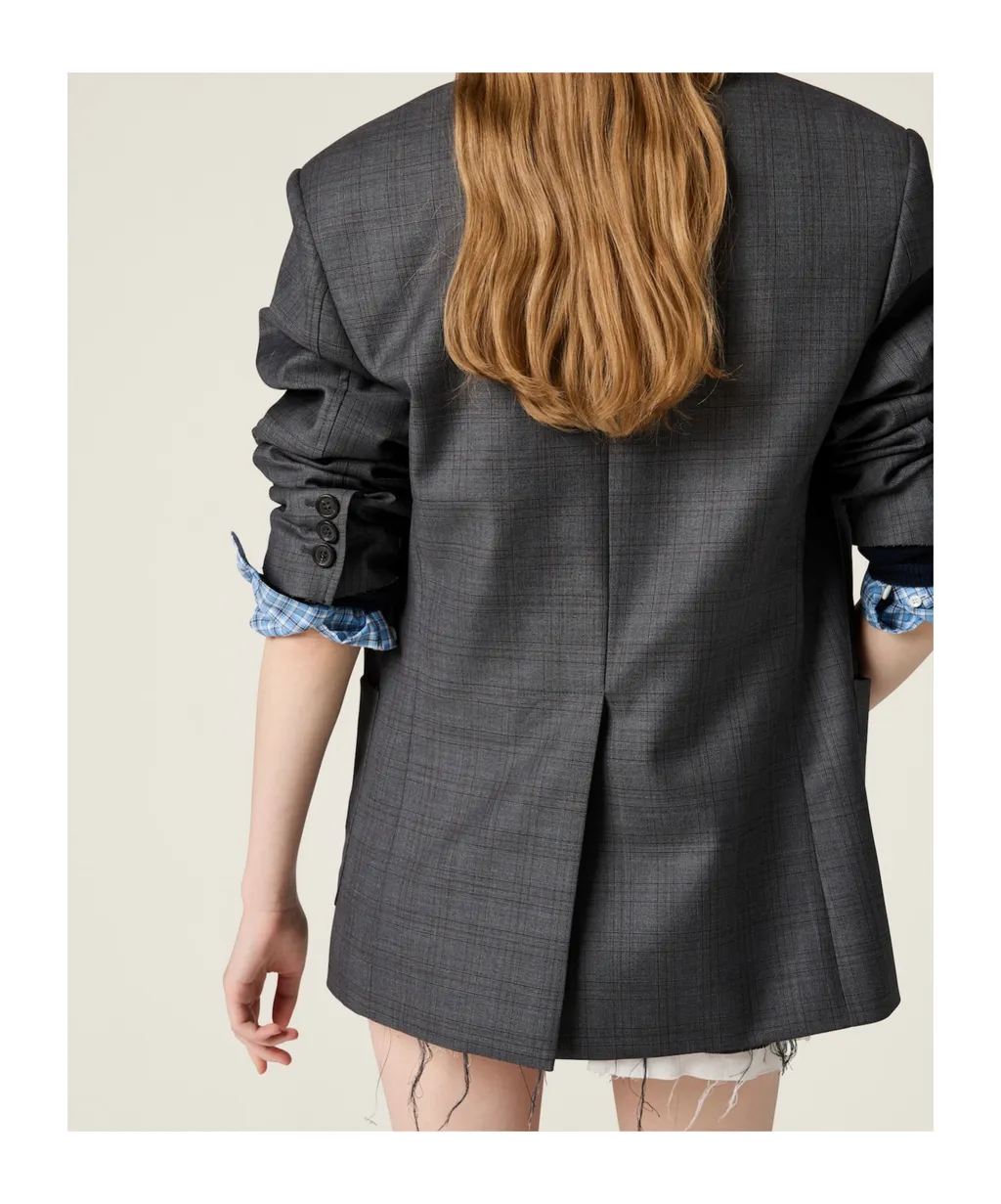 Prince Of Wales Checked Wool Jacket