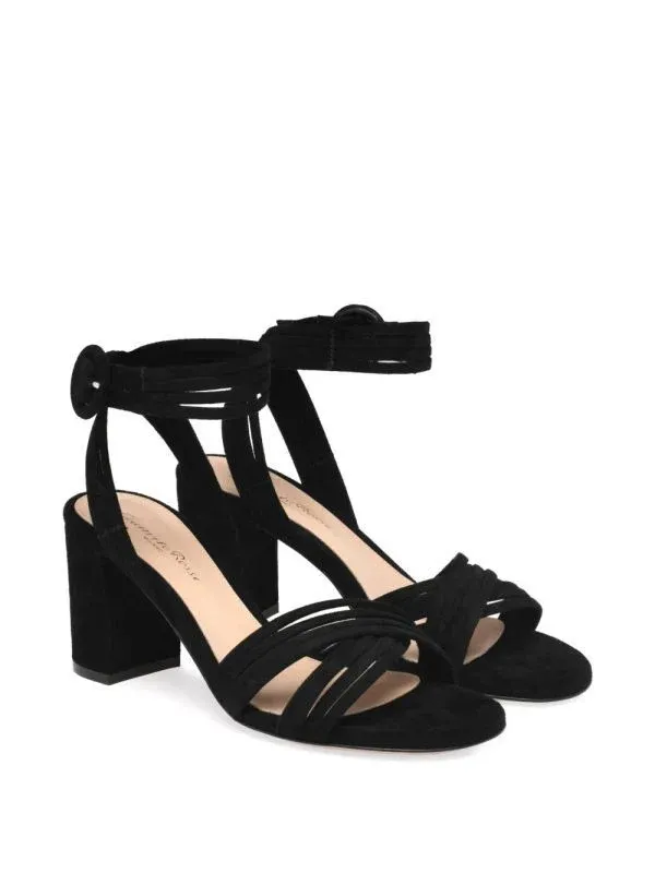 Round-Toe High-Heeled Sandals