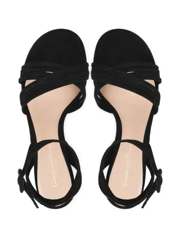 Round-Toe High-Heeled Sandals
