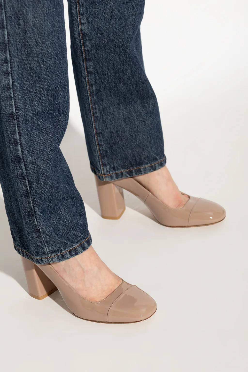 Round Head High Heels
