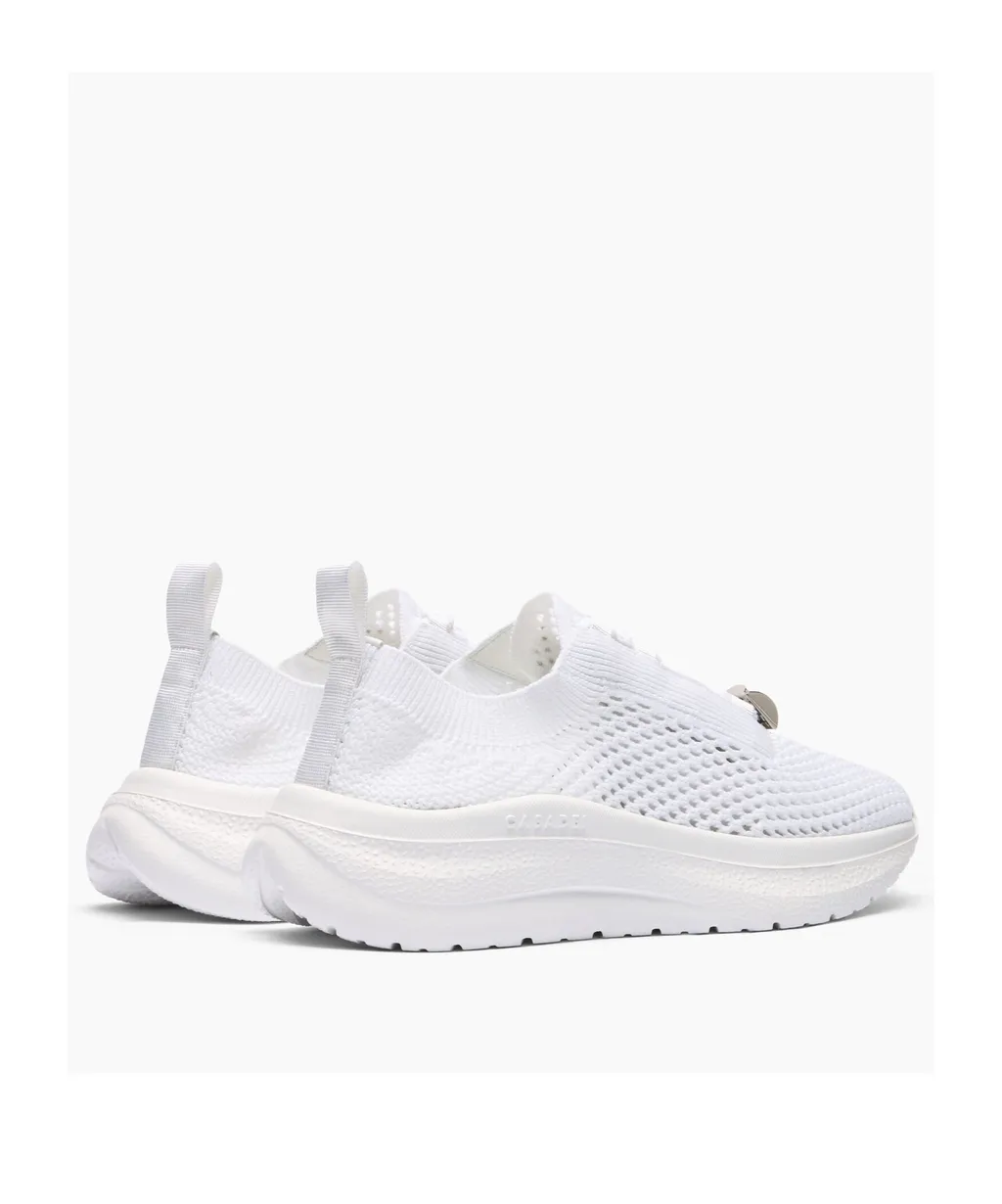 Casadei Mia Knitted Lace-Up Sneakers