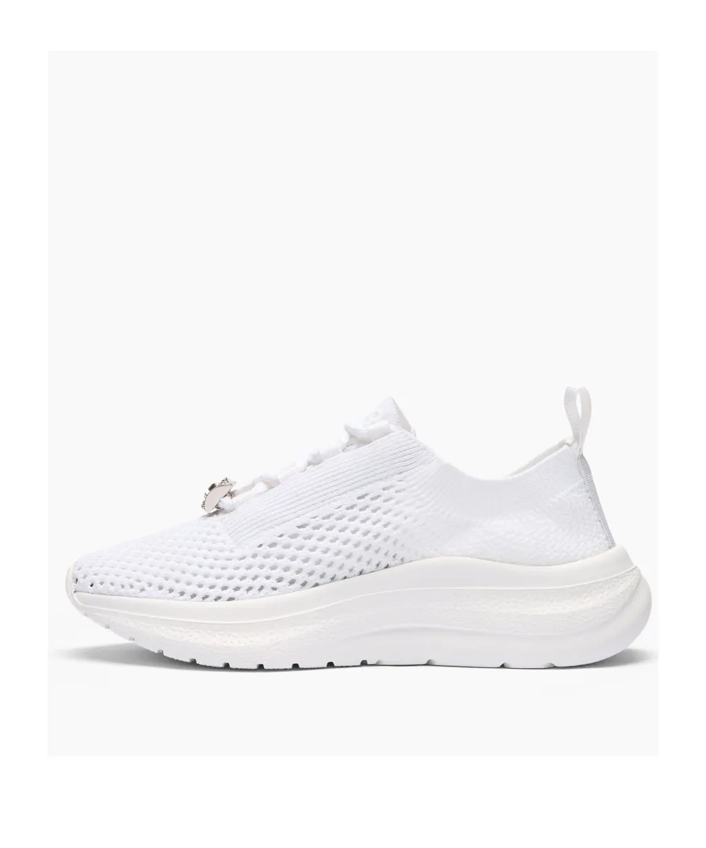 Casadei Mia Knitted Lace-Up Sneakers