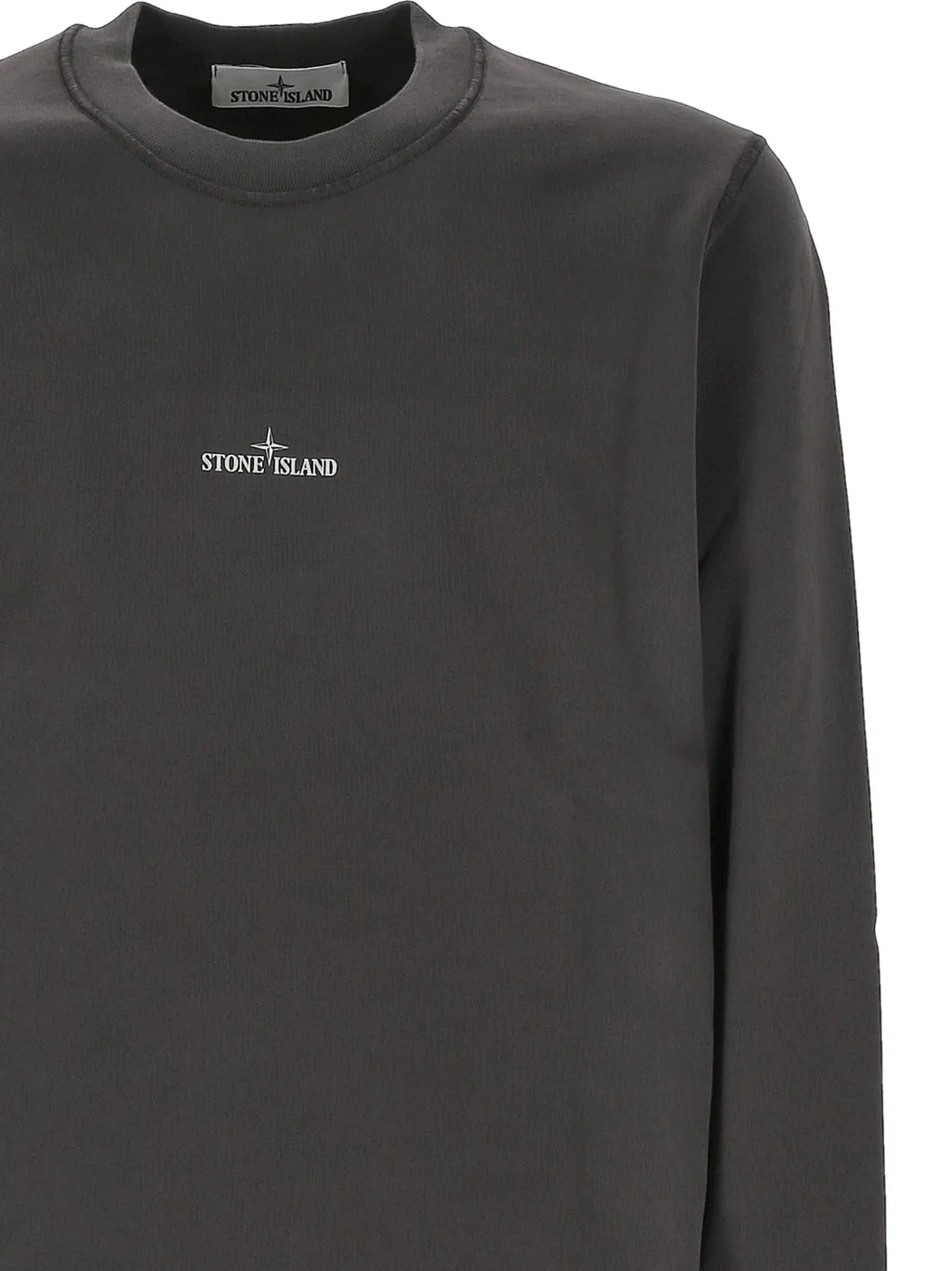 Stone Island Logo-Printed Crewneck Sweatshirt