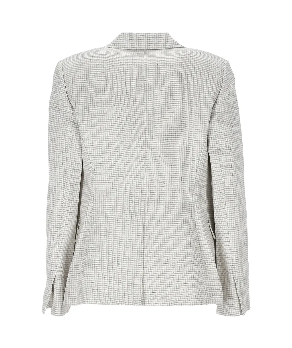 Theory Houndstooth-Pattern Single Breasted Blazer