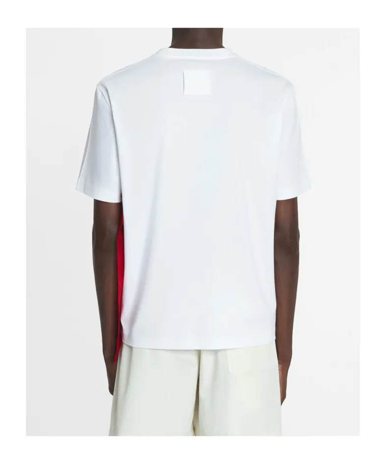 Lanvin Bandana-Panel Asymmetric T-Shirt