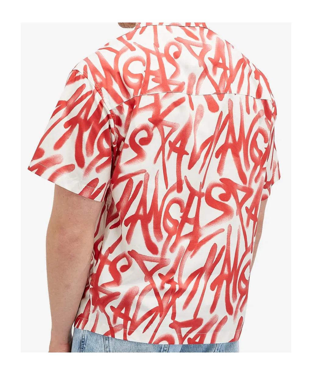 Palm Angels Graffiti-Detailed Short-Sleeved T-Shirt