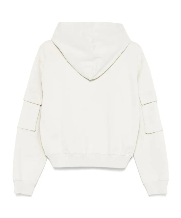 Off-White Kids Embellished Cropped Cargo Hoodie