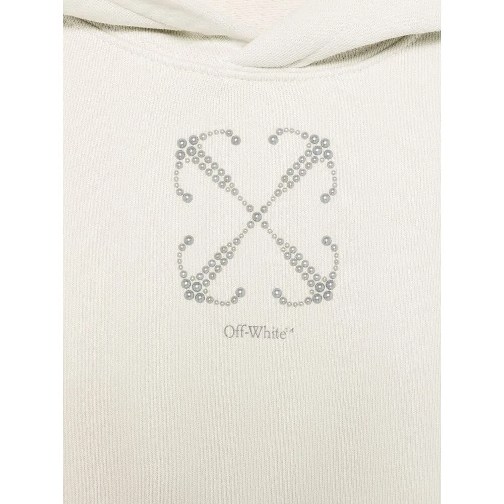 Off-White Kids Embellished Cropped Cargo Hoodie