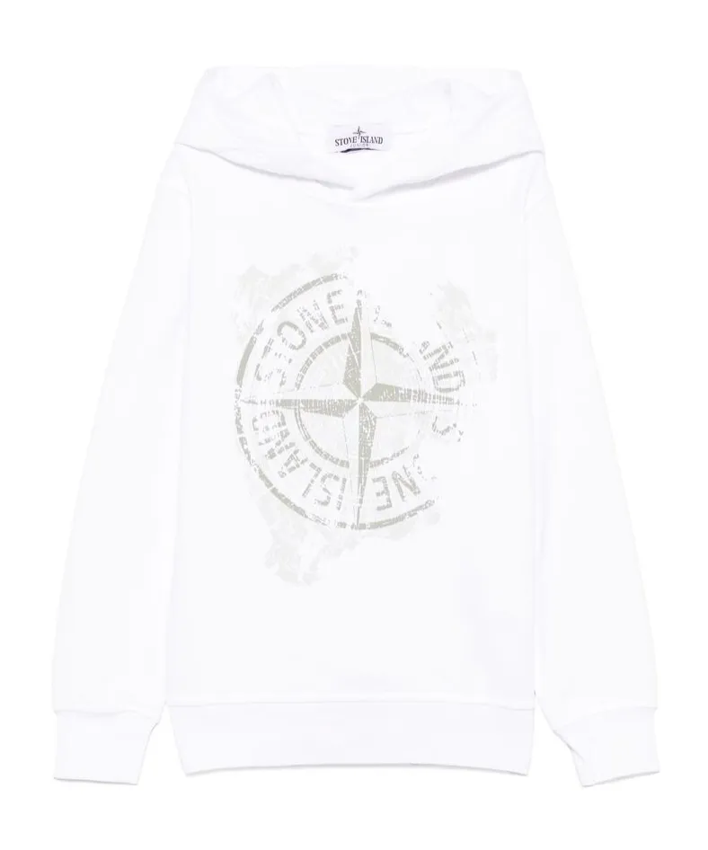 Compass-Motif Hoodie