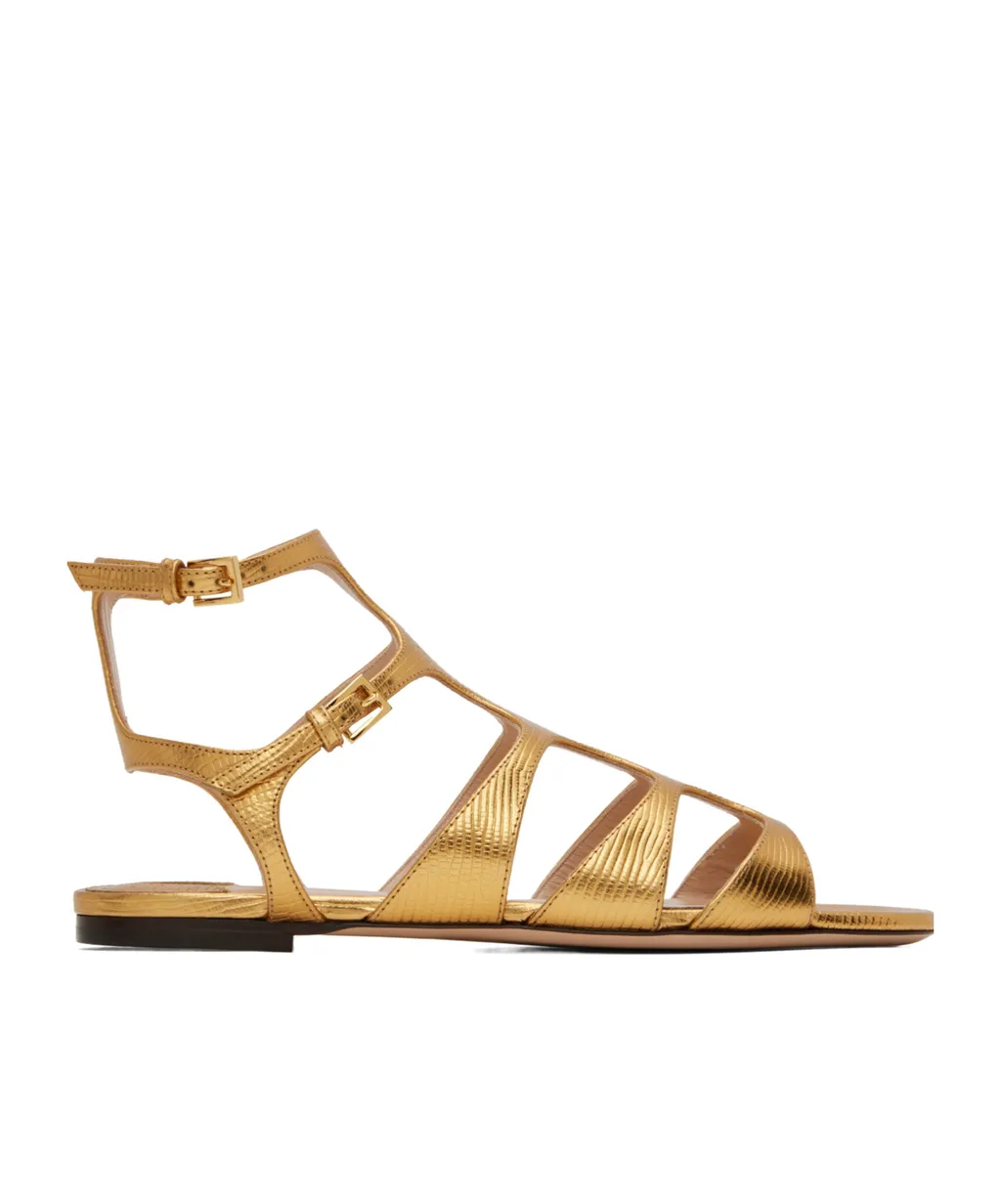 Leather Flat Sandals